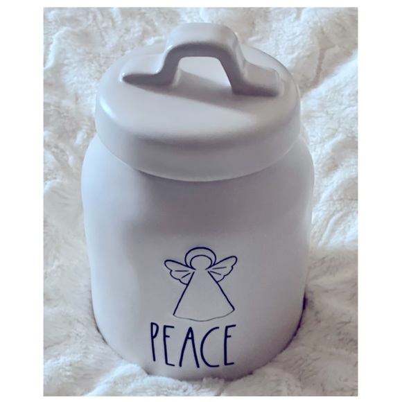 NEW Rae Dunn Christmas Peace Angel Canister - Picture 2 of 6